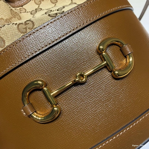 Hyper Peter GUCCI small Horsebit bag bucket 1955 0822